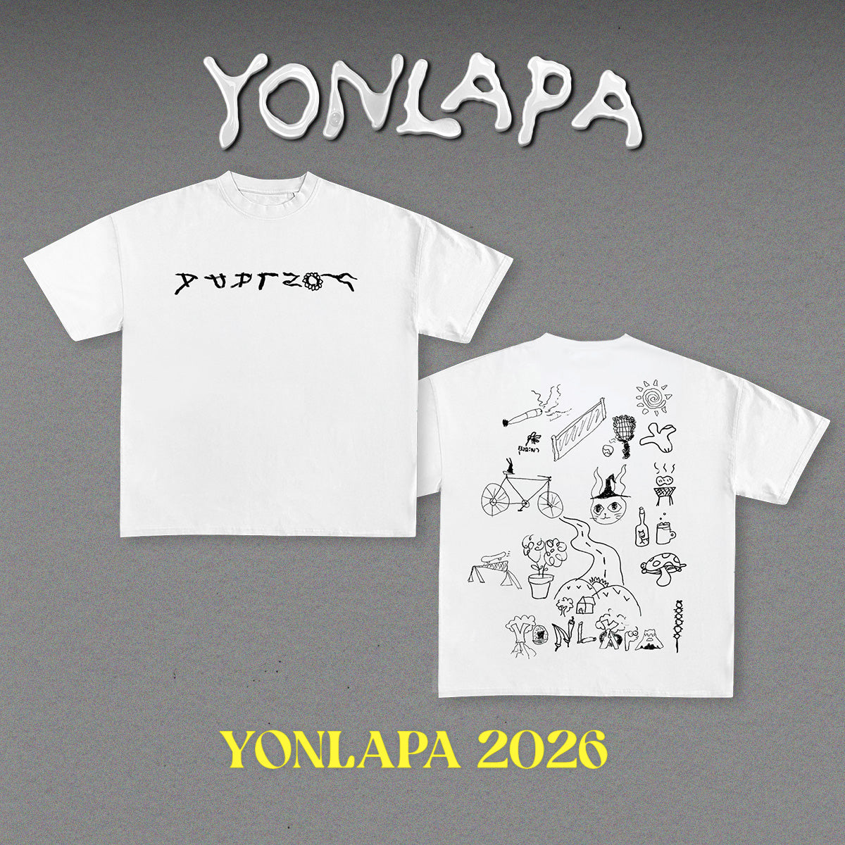 โยนลาปา - 2026 (เสื้อยืด) สีขาว